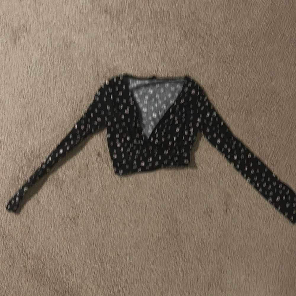 Flower crop top tight fit